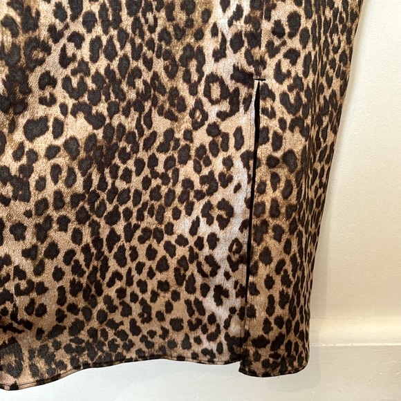Express Leopard Print Midi Slip Dress - Picture 5 of 14